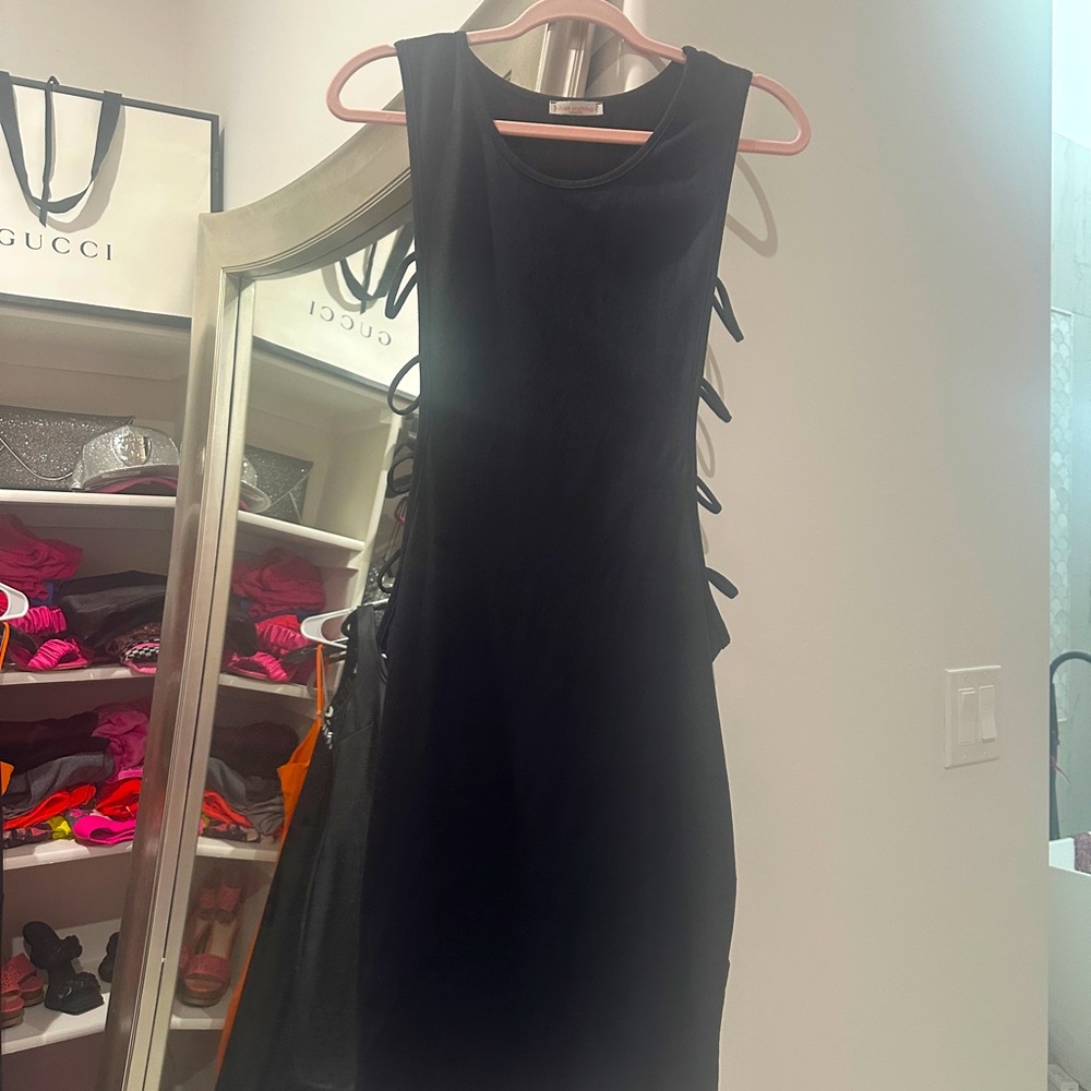 Black soft suede Dress!
